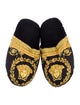 Versace Medusa Insignia Mesh Accents Slides