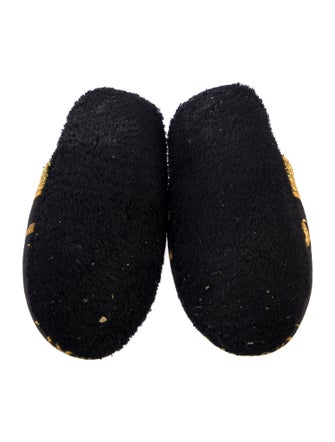 Versace Medusa Insignia Mesh Accents Slides