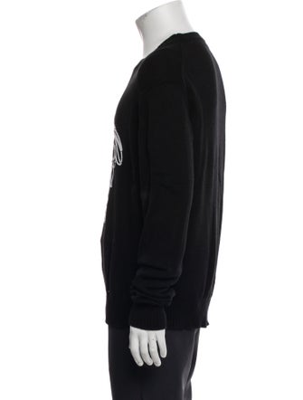 Versace Wool Graphic Print Pullover