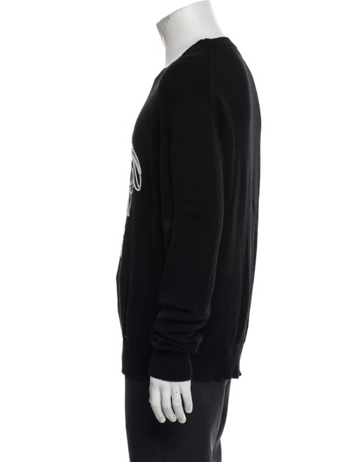 Versace Wool Graphic Print Pullover