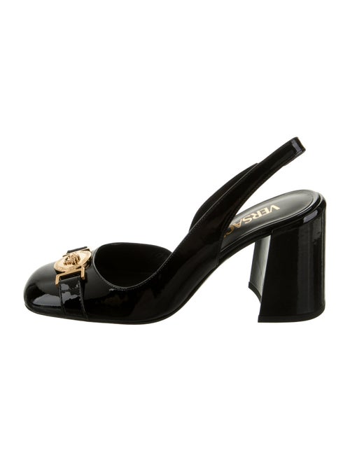 Versace Patent Leather Slingback Pumps