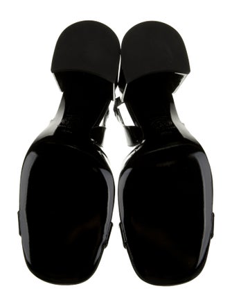 Versace Patent Leather Slingback Pumps