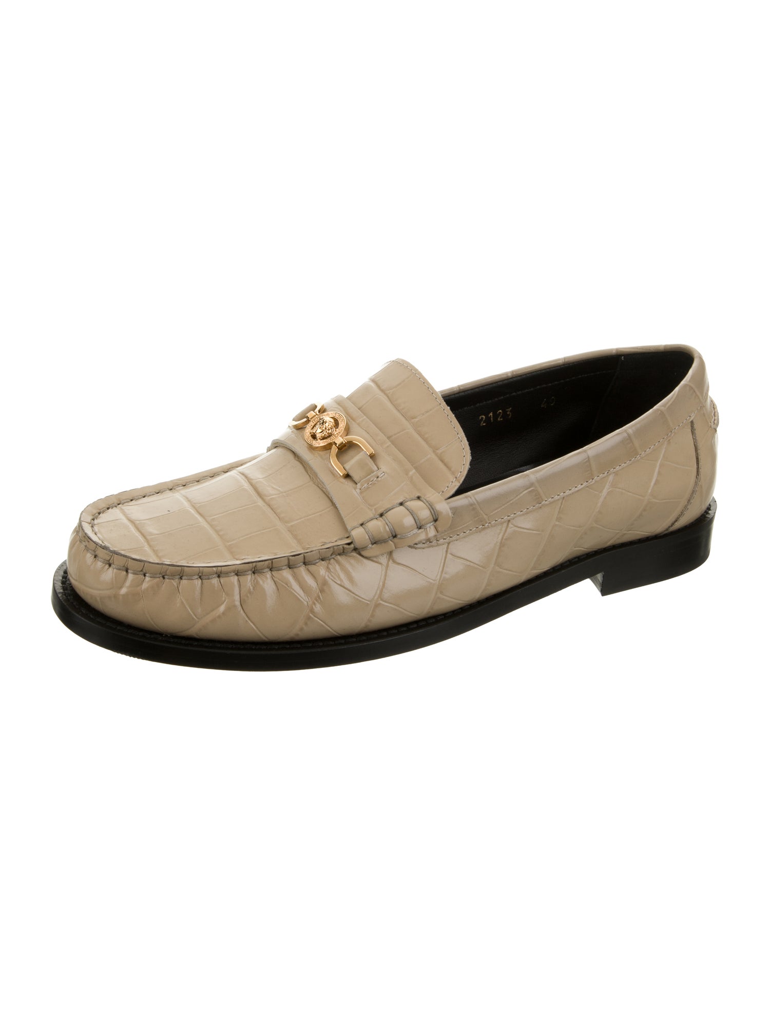 Versace Leather Loafers