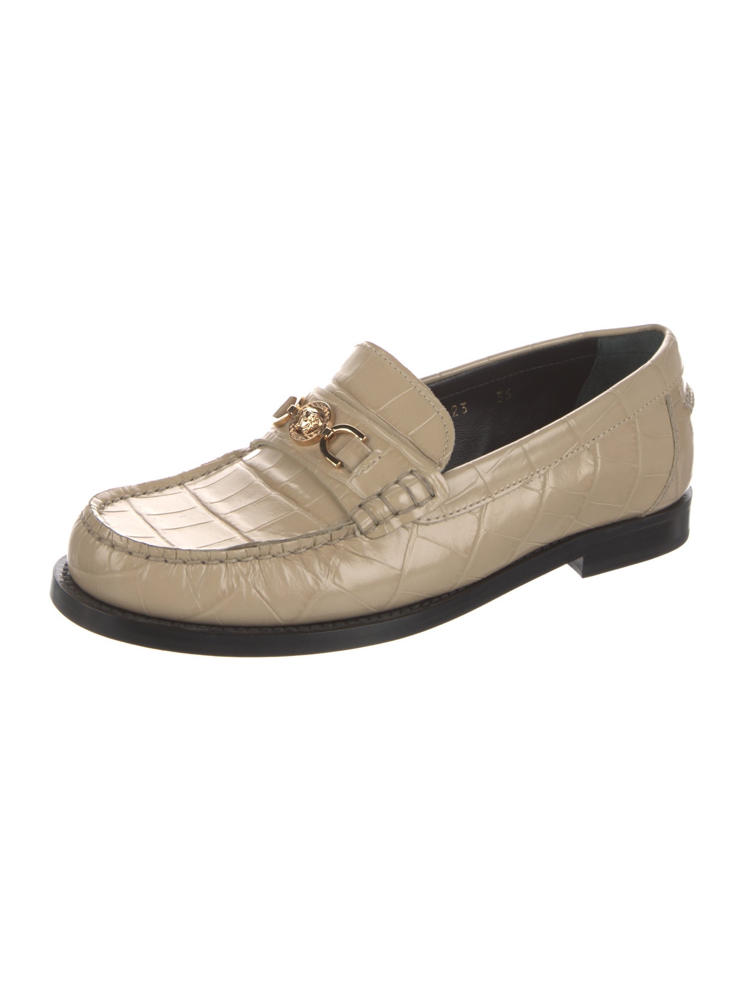 Versace Leather Loafers