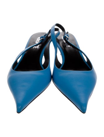 Versace Leather Slingback Pumps