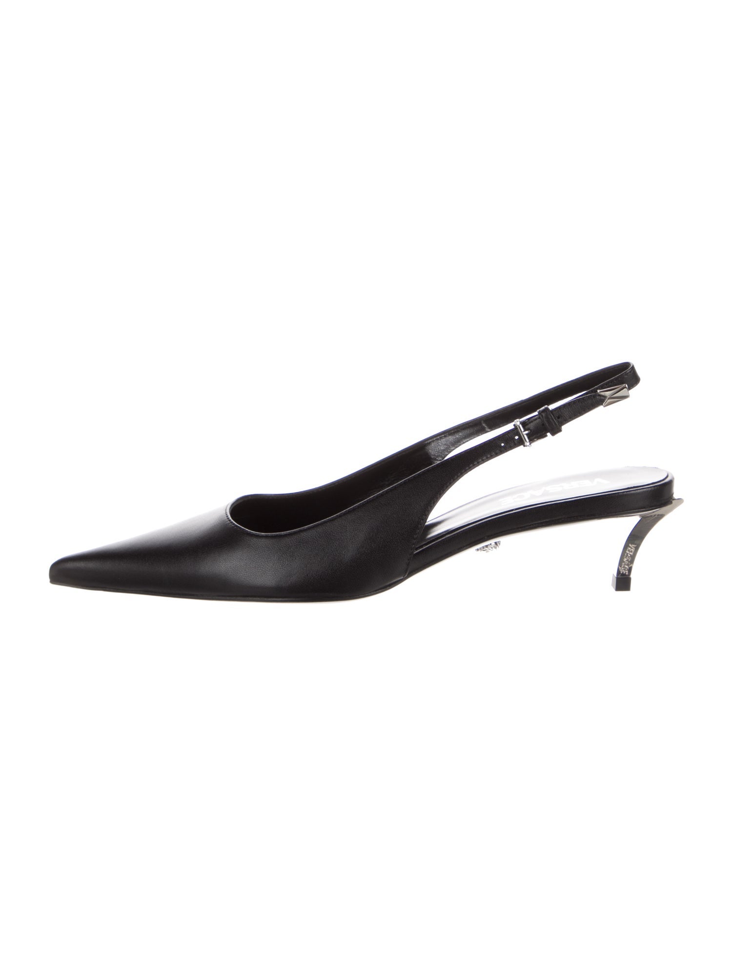 Versace Leather Slingback Pumps
