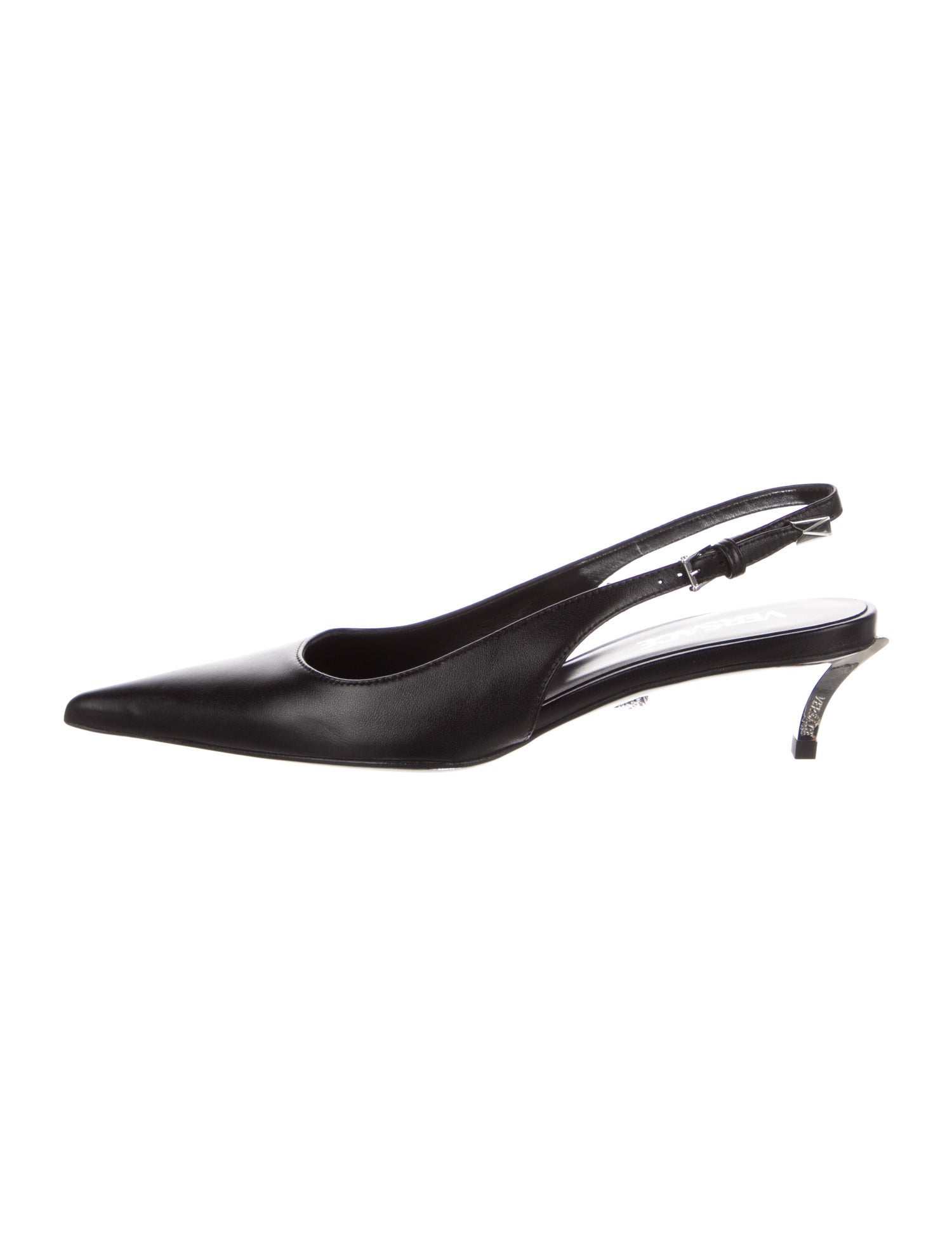 Versace Leather Slingback Pumps
