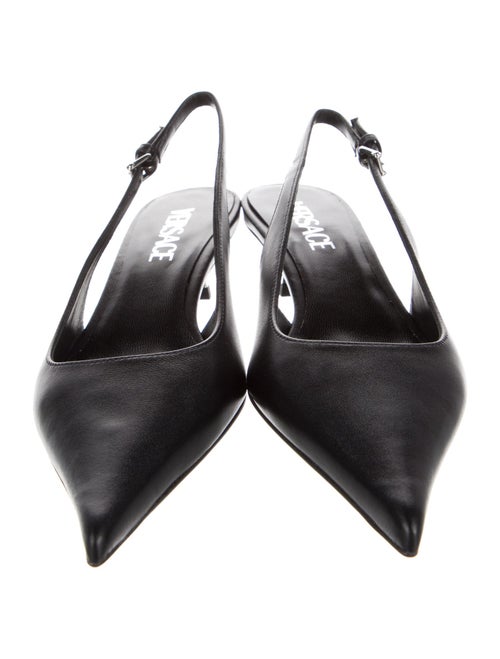 Versace Leather Slingback Pumps