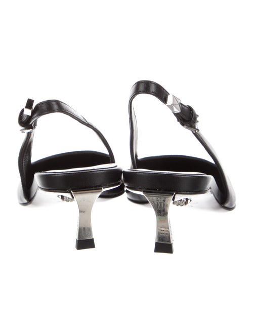 Versace Leather Slingback Pumps