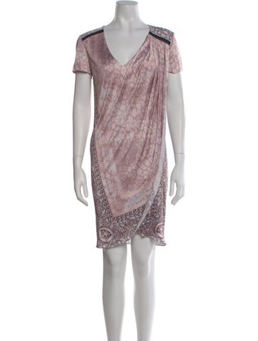 Versace Dresses Printed Knee-Length Dress Us2, It38 | XS