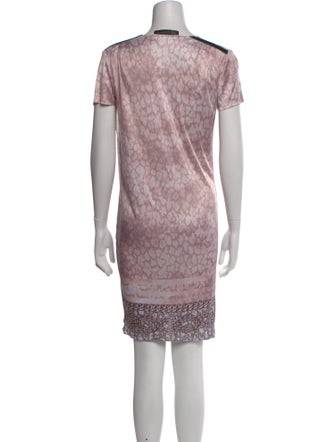 Versace Printed Knee-Length Dress