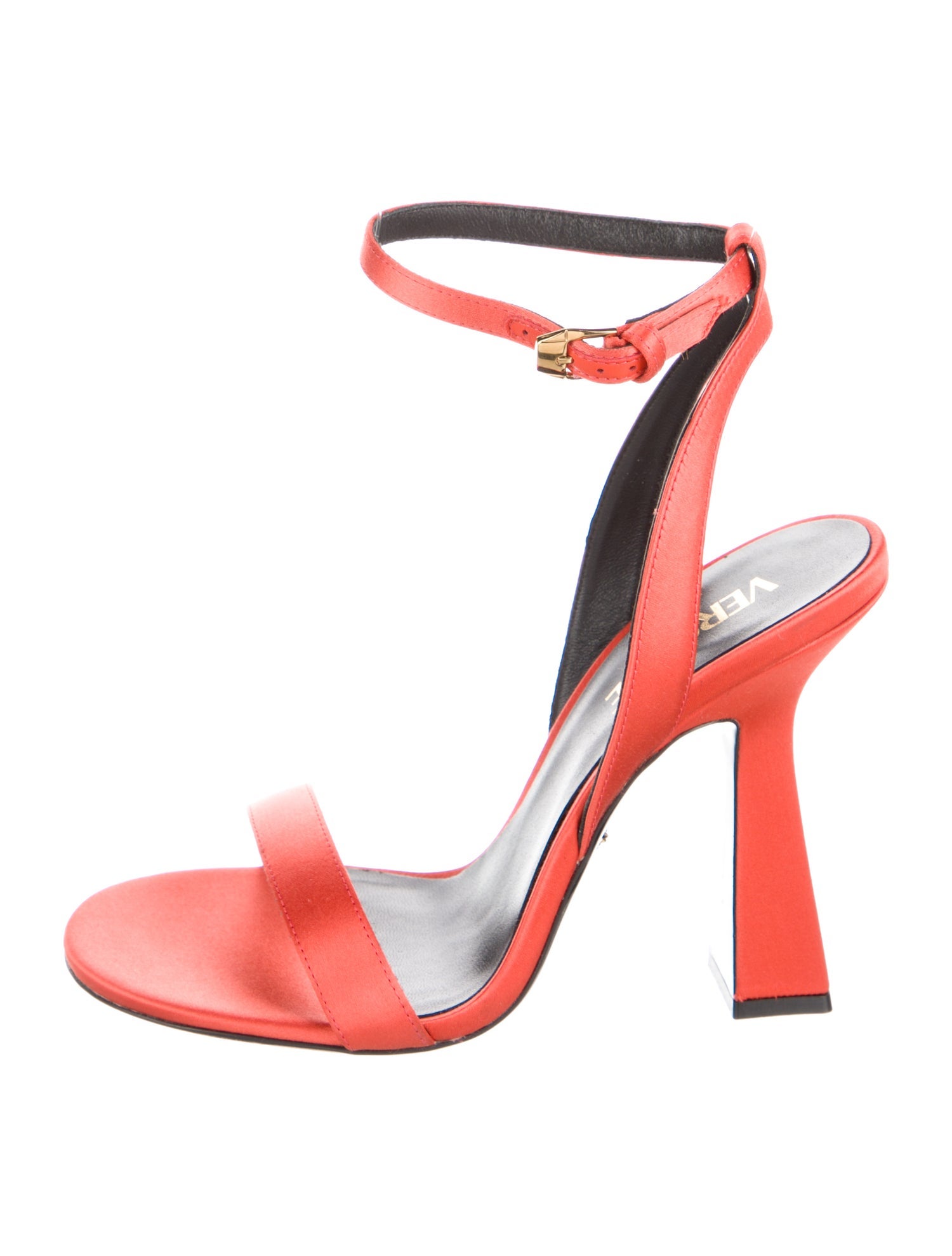 Versace Satin Slingback Sandals w/ Tags