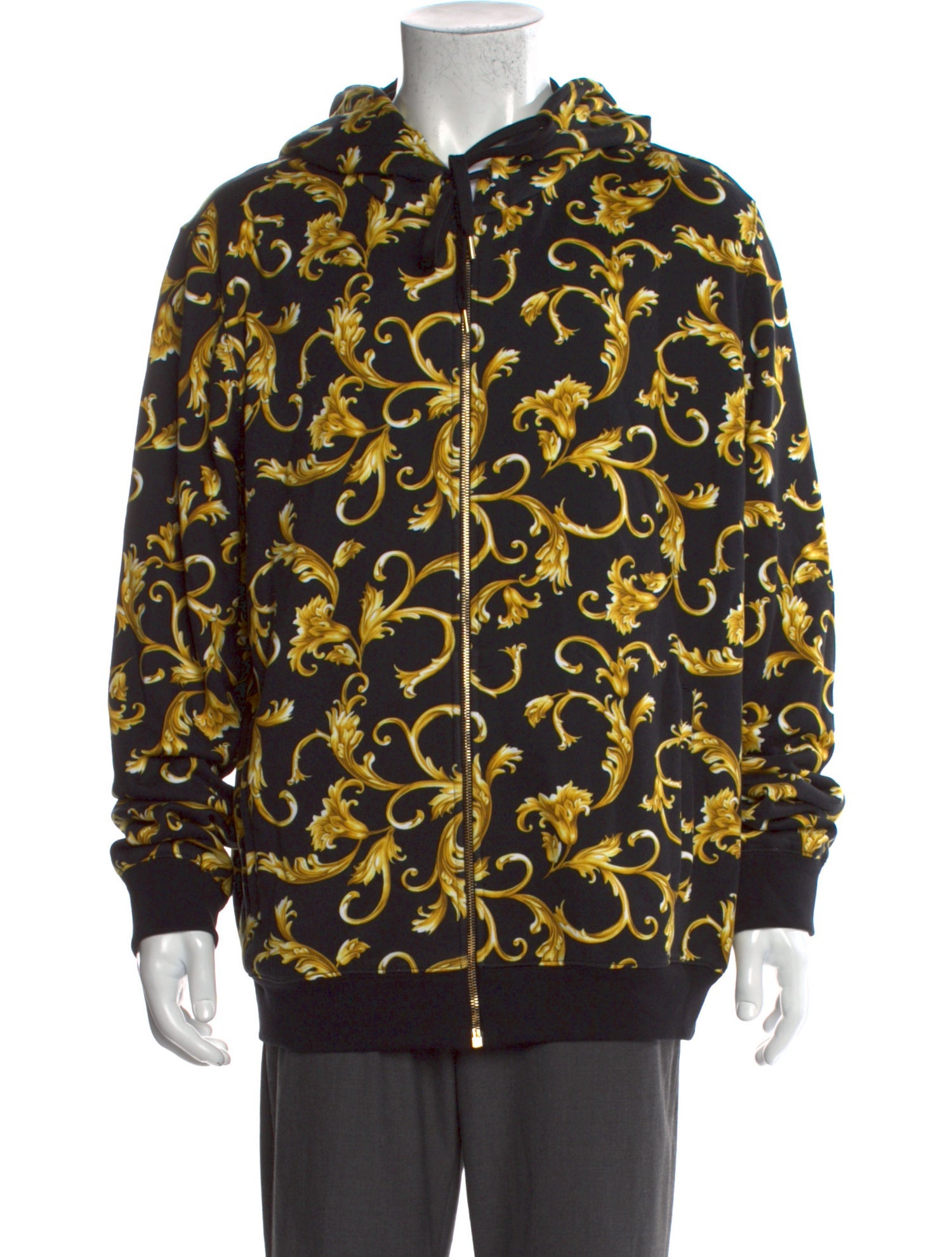 Versace Printed Crew Neck Hoodie
