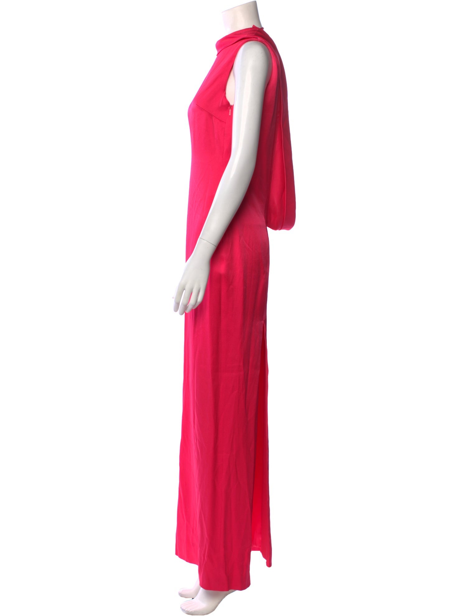 Versace Mock Neck Long Dress