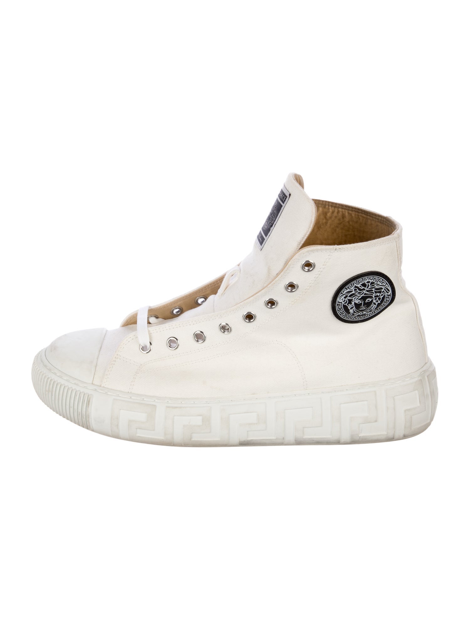 Versace Medusa Insignia Canvas Sneakers