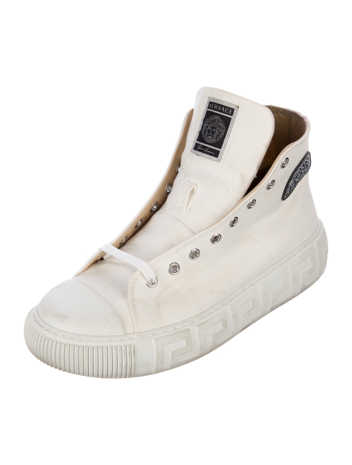 Versace Medusa Insignia Canvas Sneakers