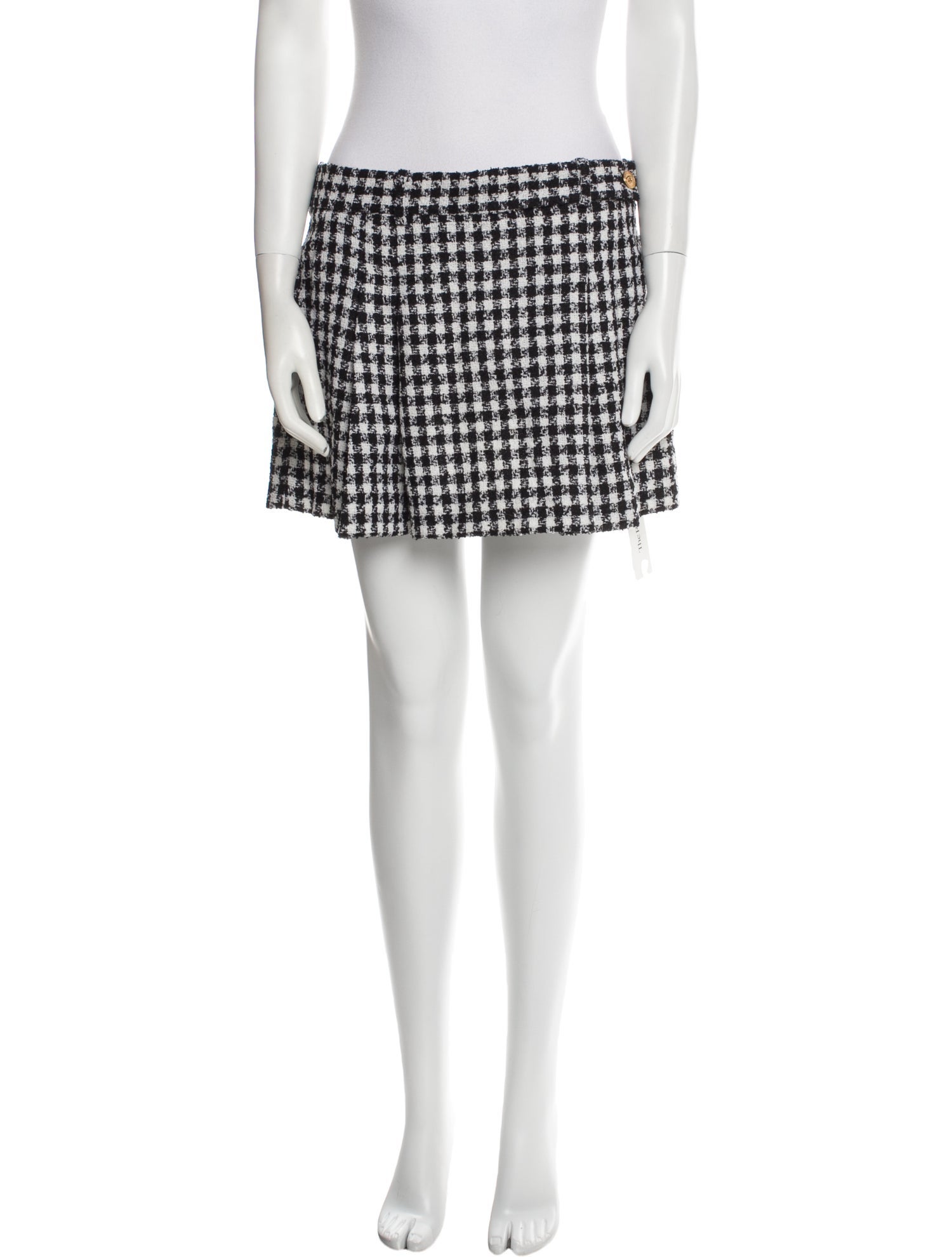 Versace Virgin Wool Mini Skirt w/ Tags