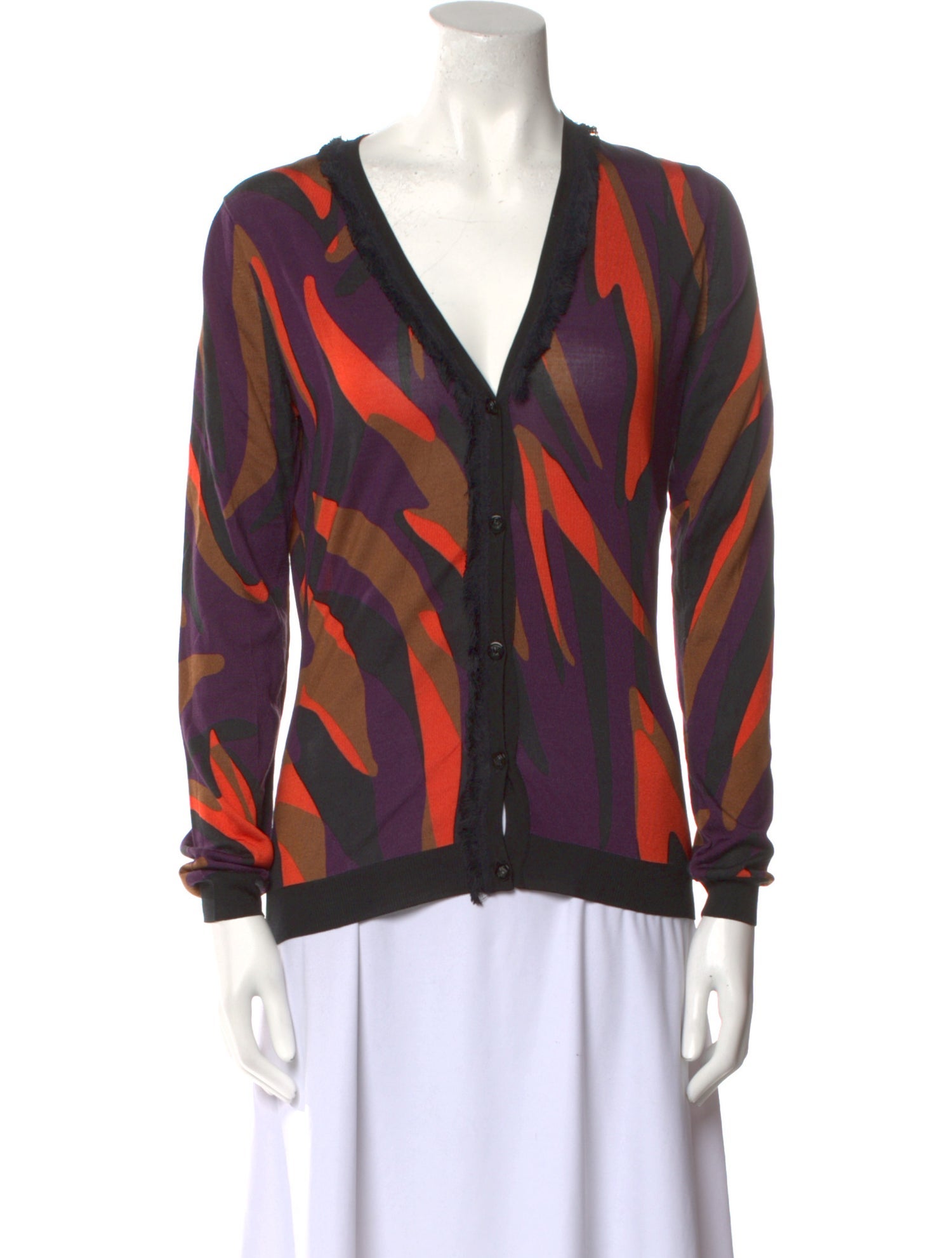 Versace Wool Printed Sweater w/ Tags