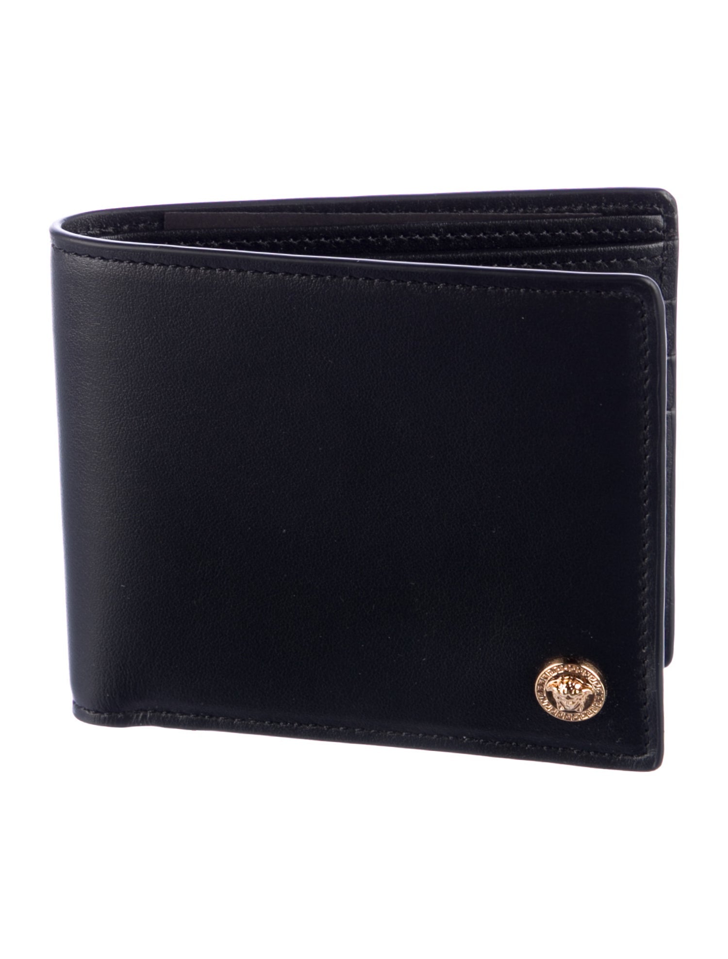 Versace Medusa Insignia Leather Bifold Wallet