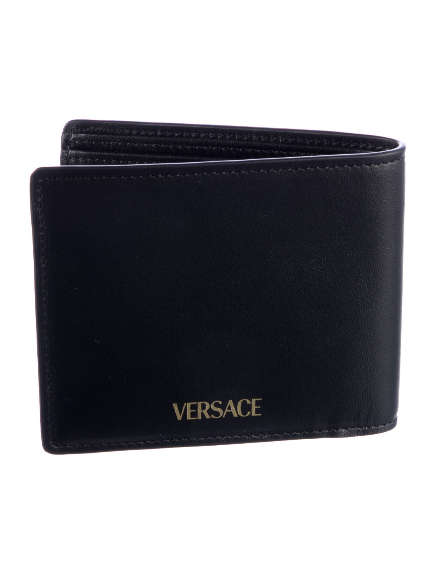 Versace Medusa Insignia Leather Bifold Wallet