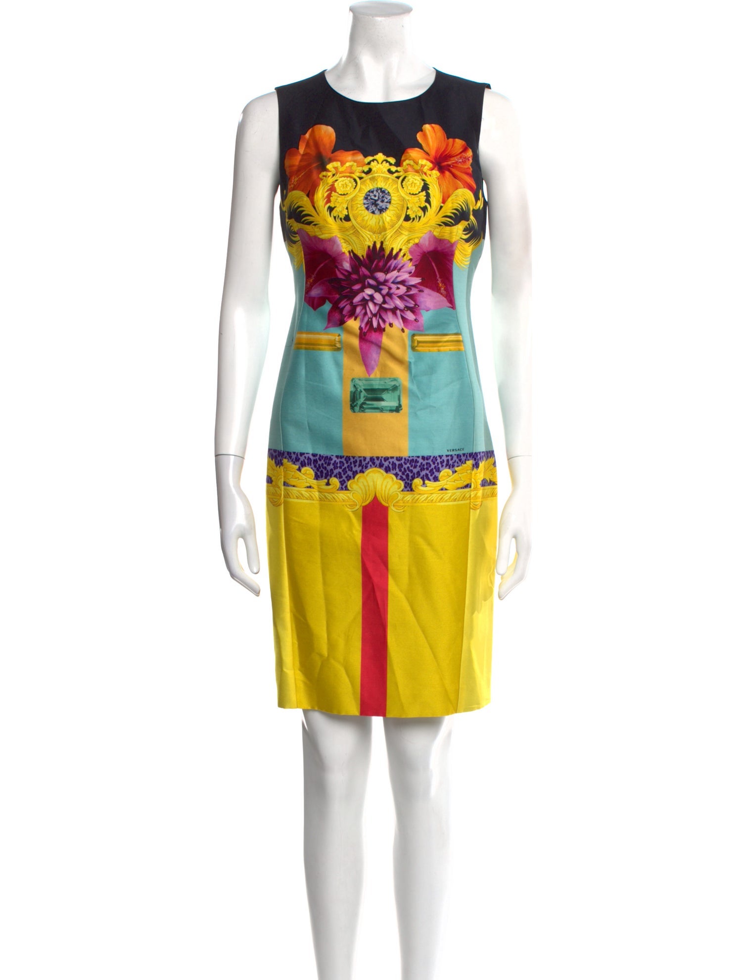 Versace Printed Mini Dress