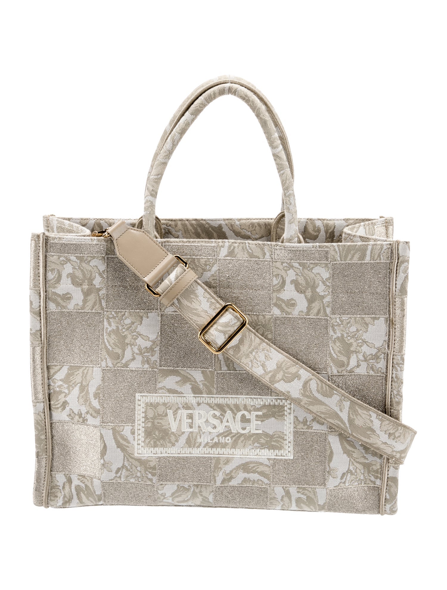 Versace Canvas Messenger Bag