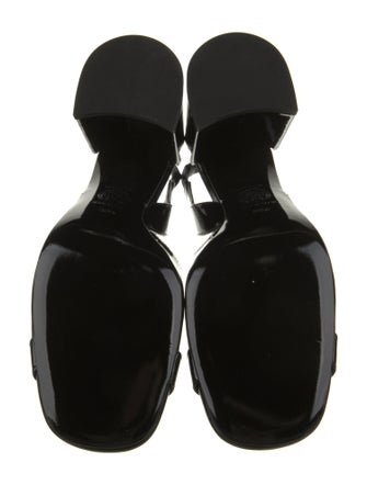 Versace Patent Leather Slingback Pumps