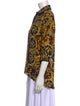 Versace Silk Printed Button-Up Top