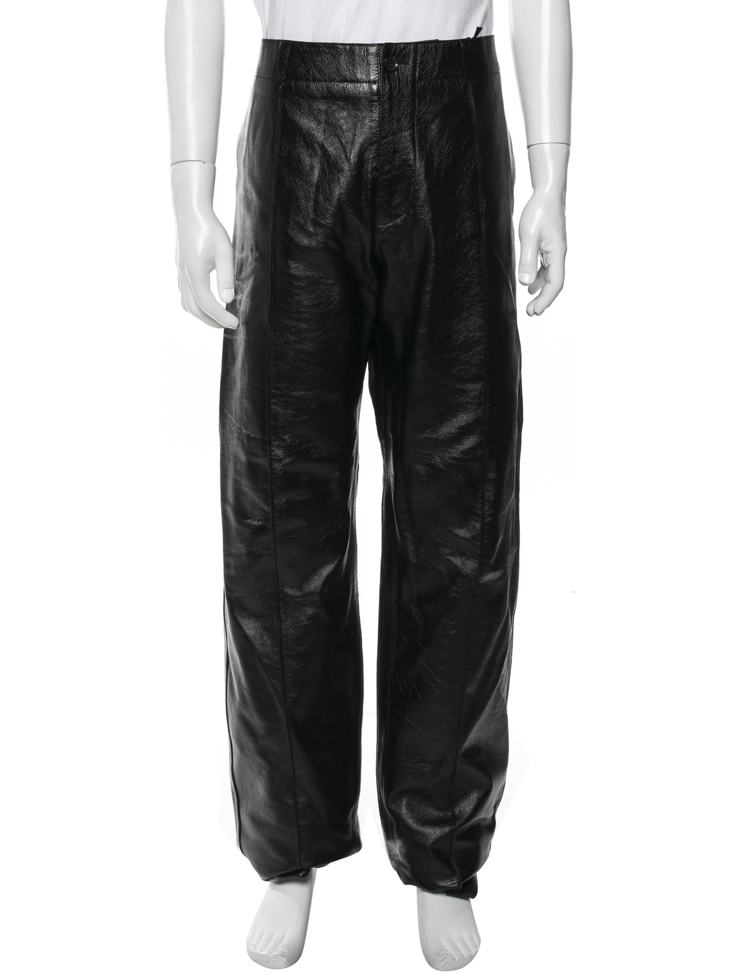 Versace Calf Leather Pants