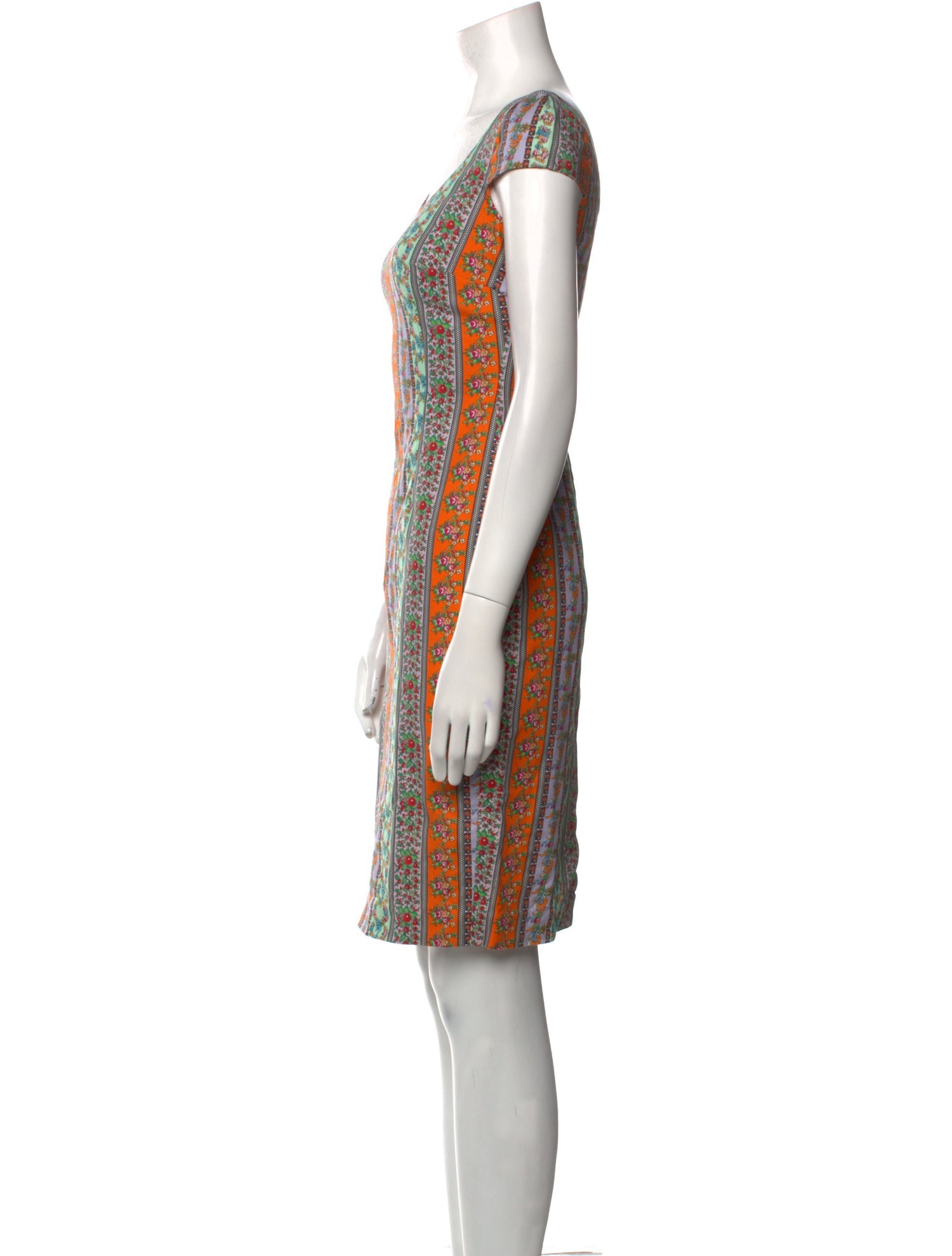 Versace Printed Knee-Length Dress