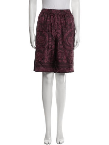 Versace Shorts Silk Knee-Length Us18, It54 | XXL