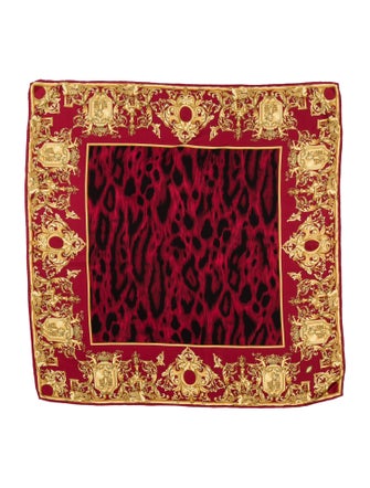 Versace Animal Print Scarf