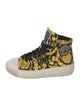 Versace Greca Pattern Canvas Sneakers