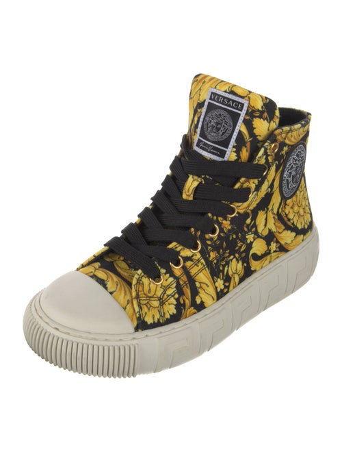 Versace Greca Pattern Canvas Sneakers