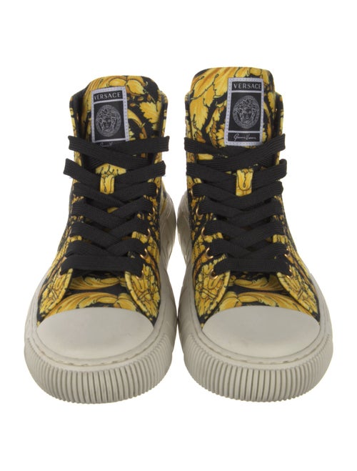 Versace Greca Pattern Canvas Sneakers