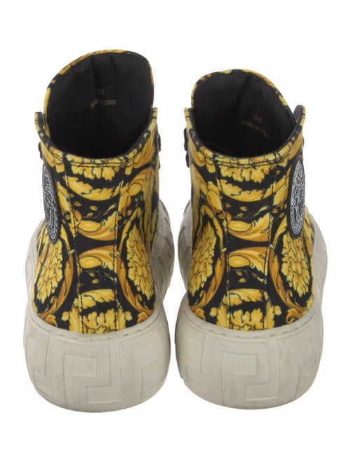 Versace Greca Pattern Canvas Sneakers
