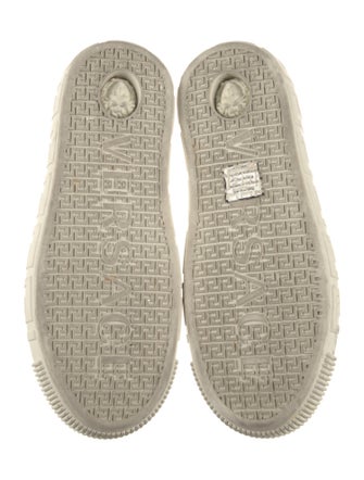 Versace Greca Pattern Canvas Sneakers