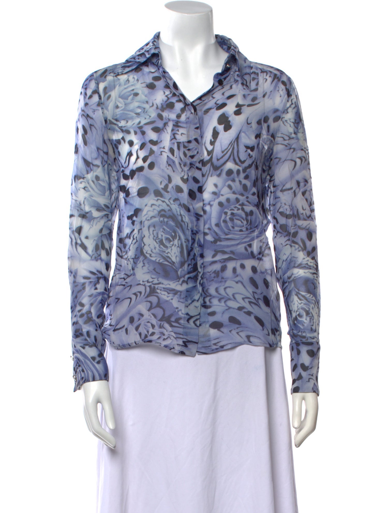 Versace Vintage 2000's Button-Up Top