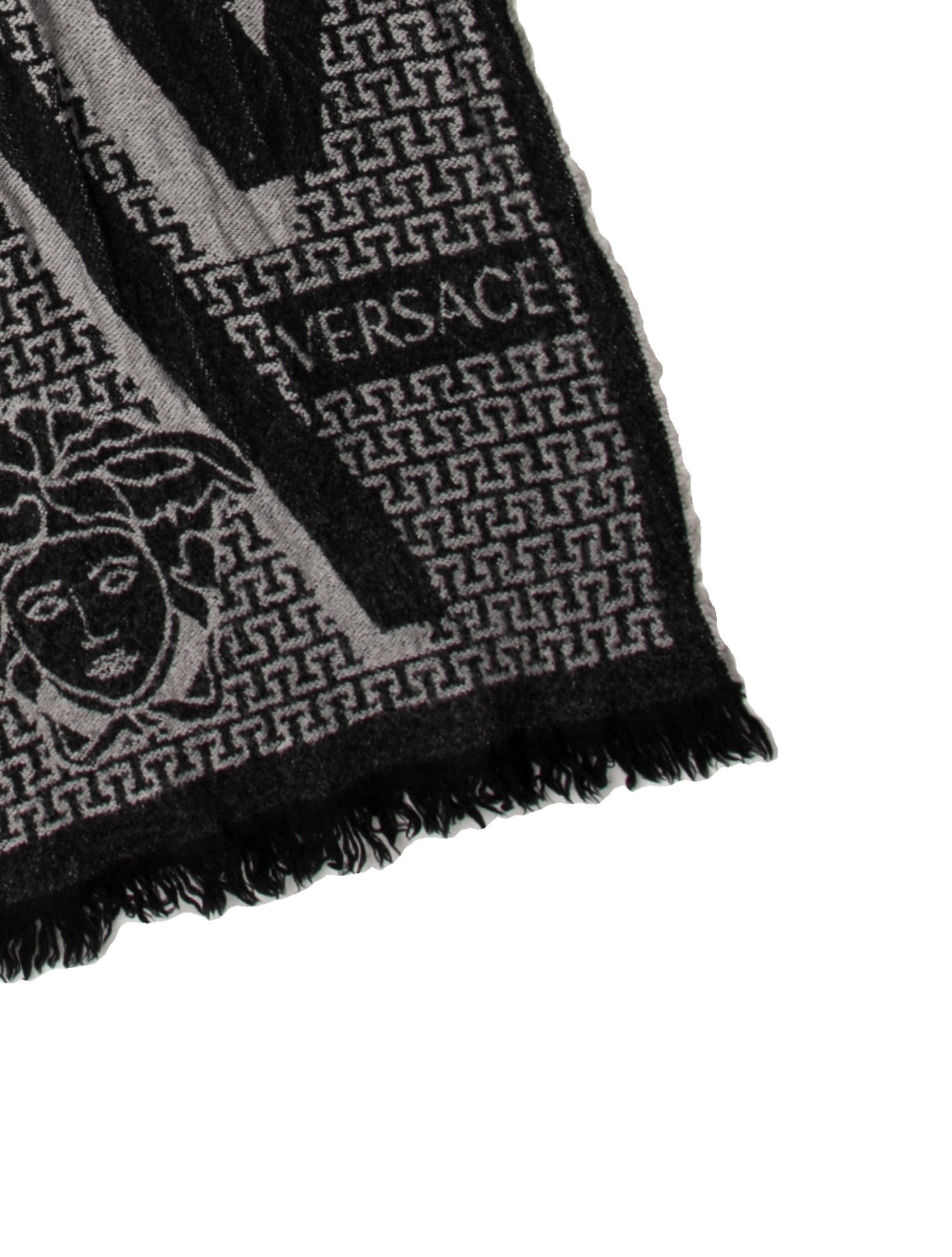 Versace Wool Printed Scarf
