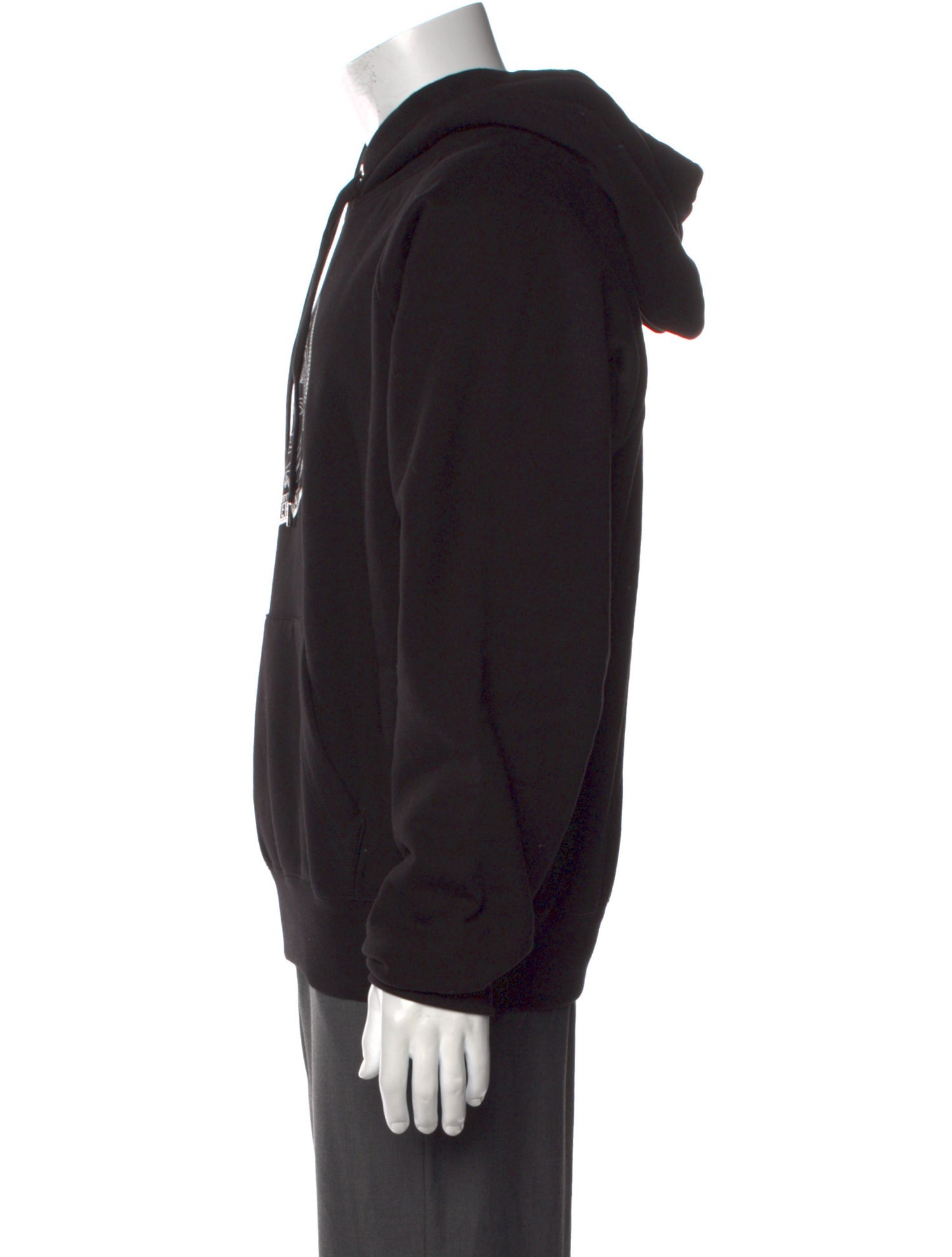 Versace Graphic Print V-Neck Hoodie