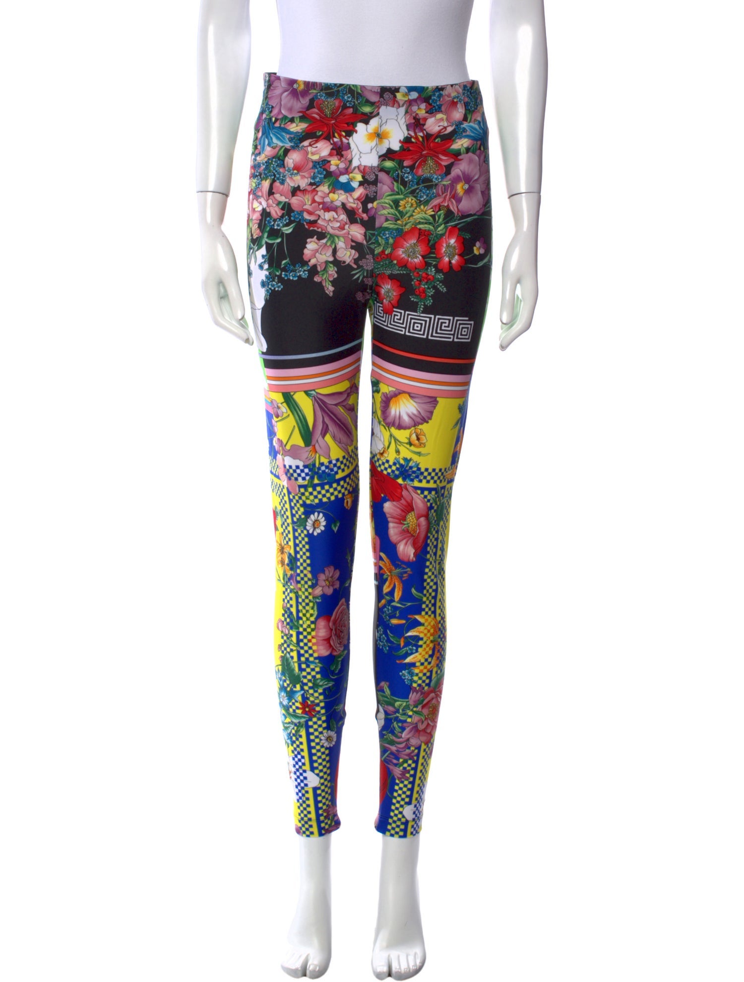 Versace Printed Skinny Leg Pants