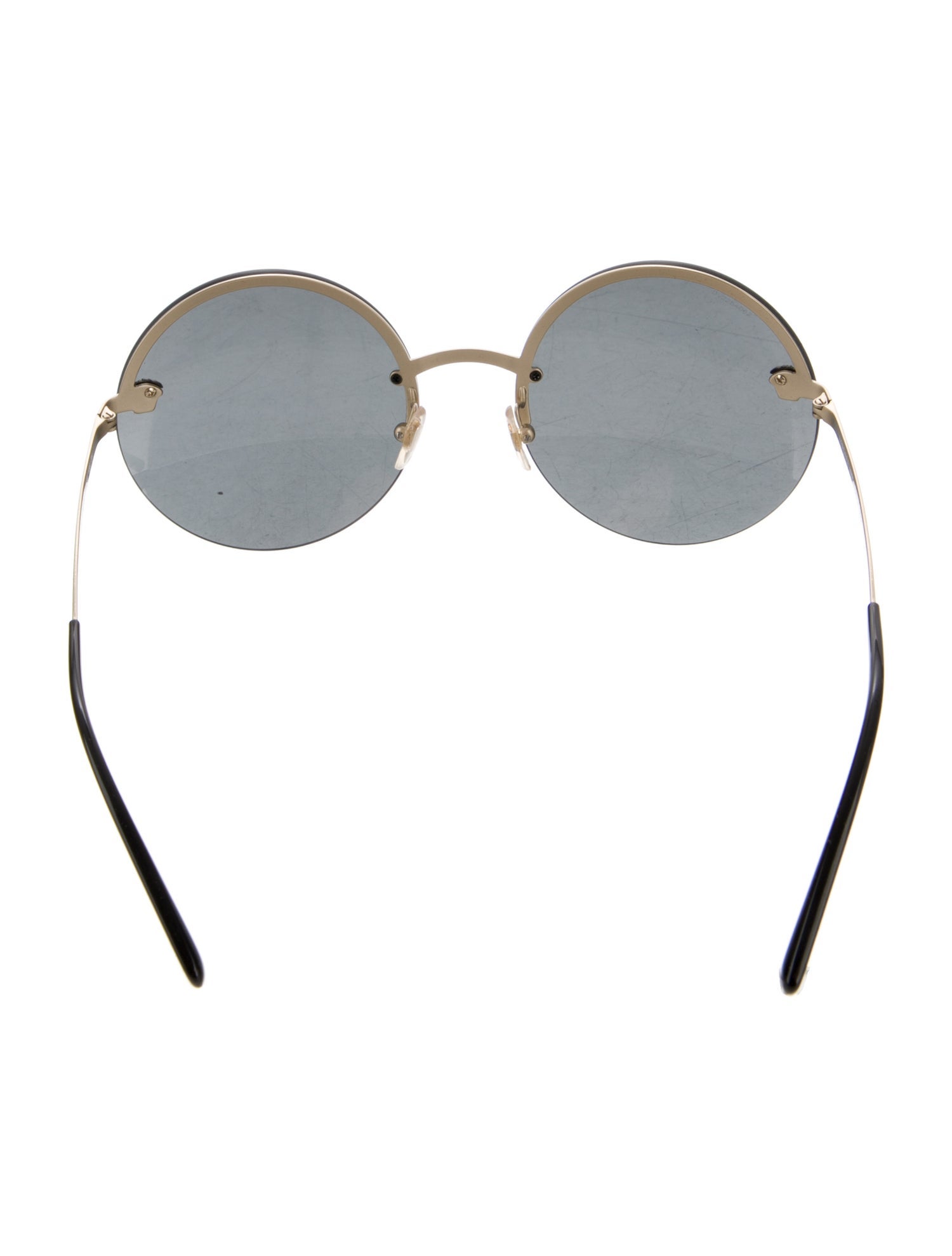 Versace Round Tinted Sunglasses