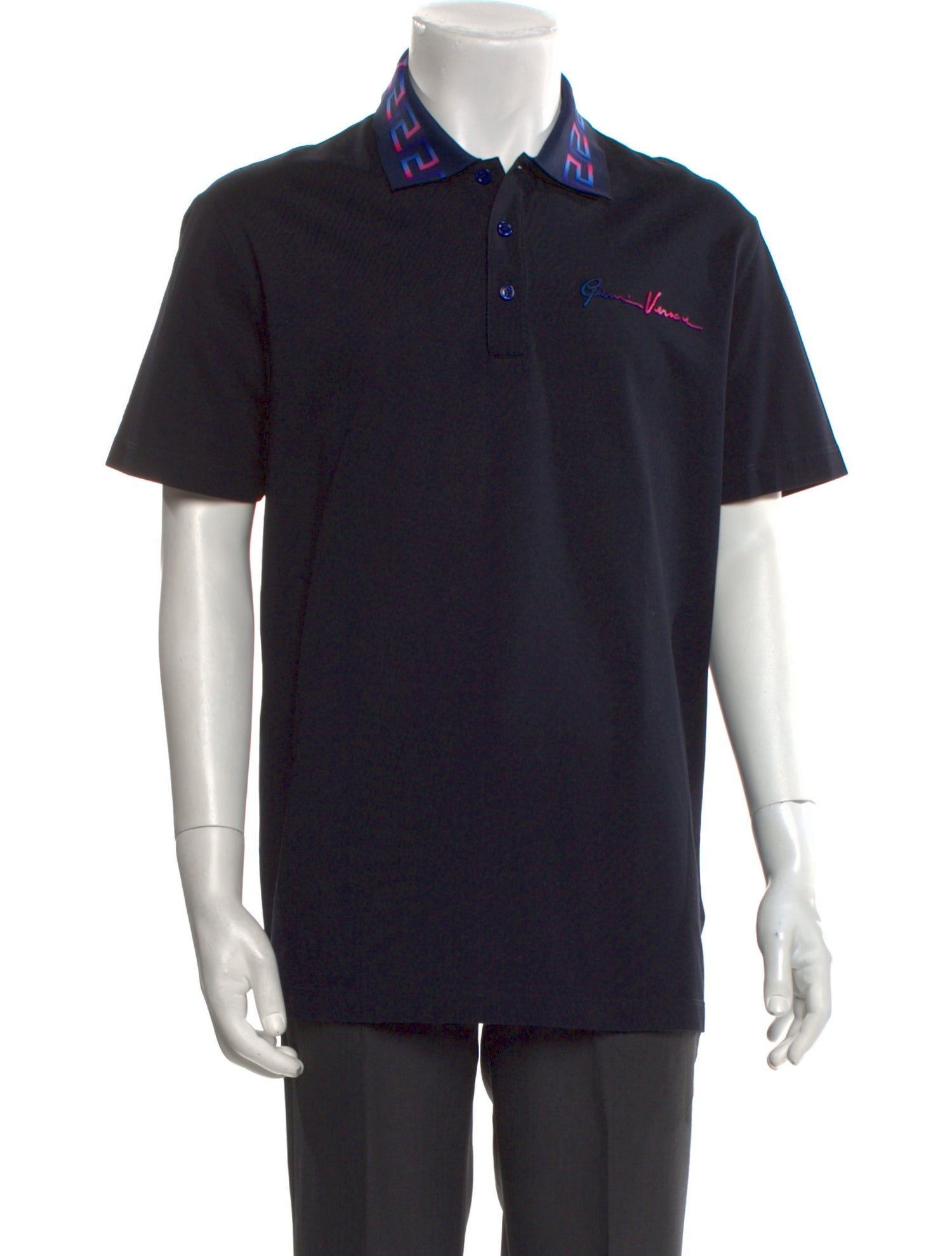 Versace Collar Short Sleeve Polo Shirt