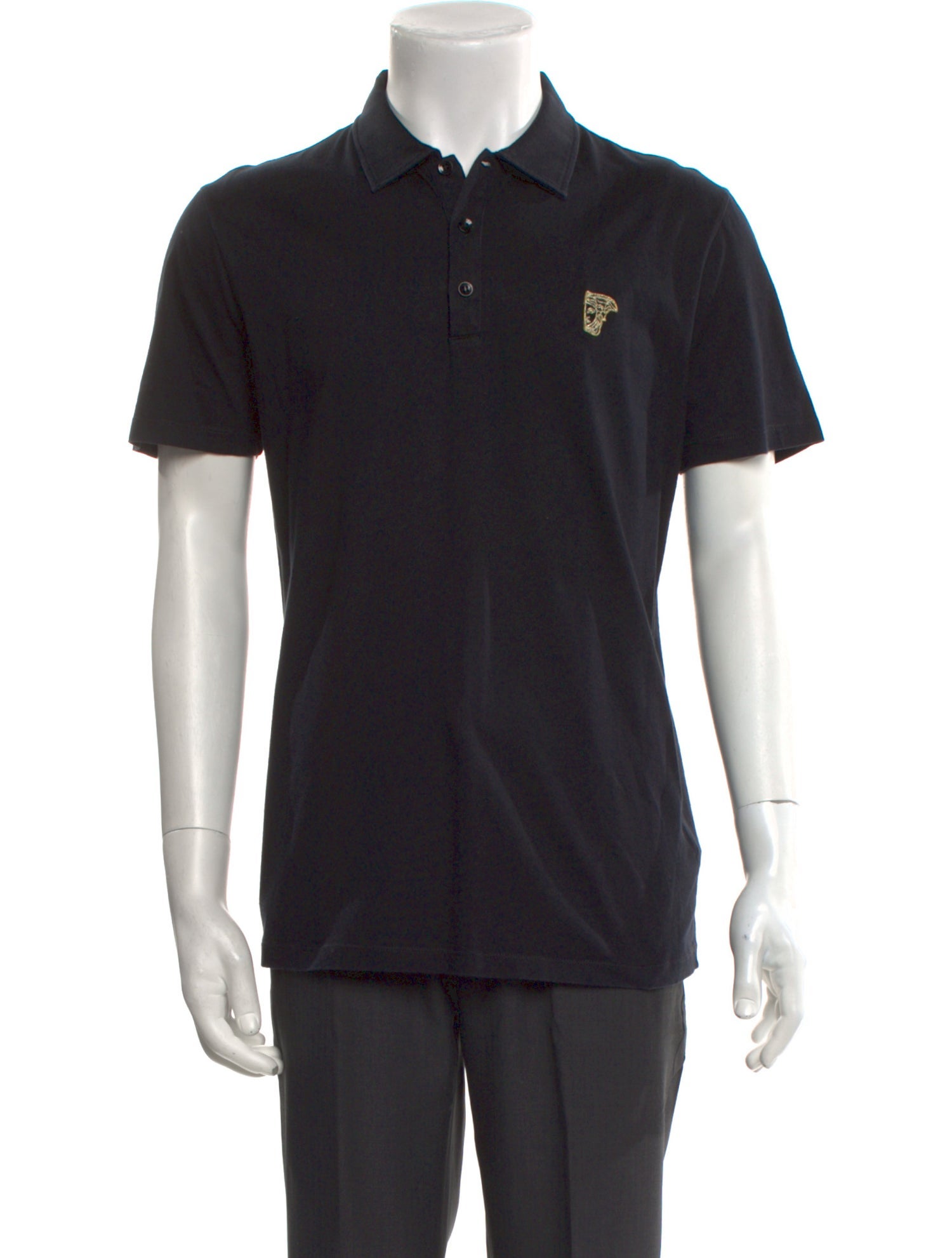 Versace Collection Collar Short Sleeve Polo Shirt
