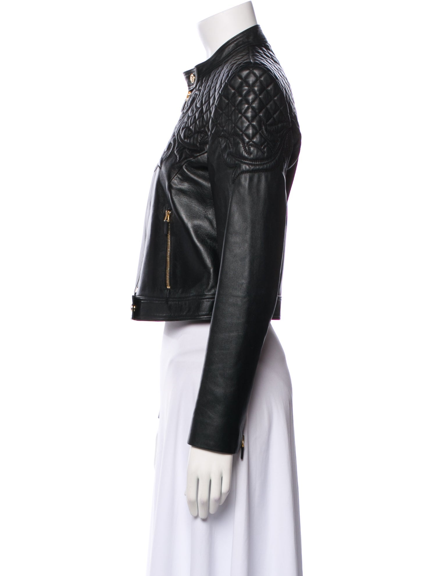 Versace Leather Biker Jacket