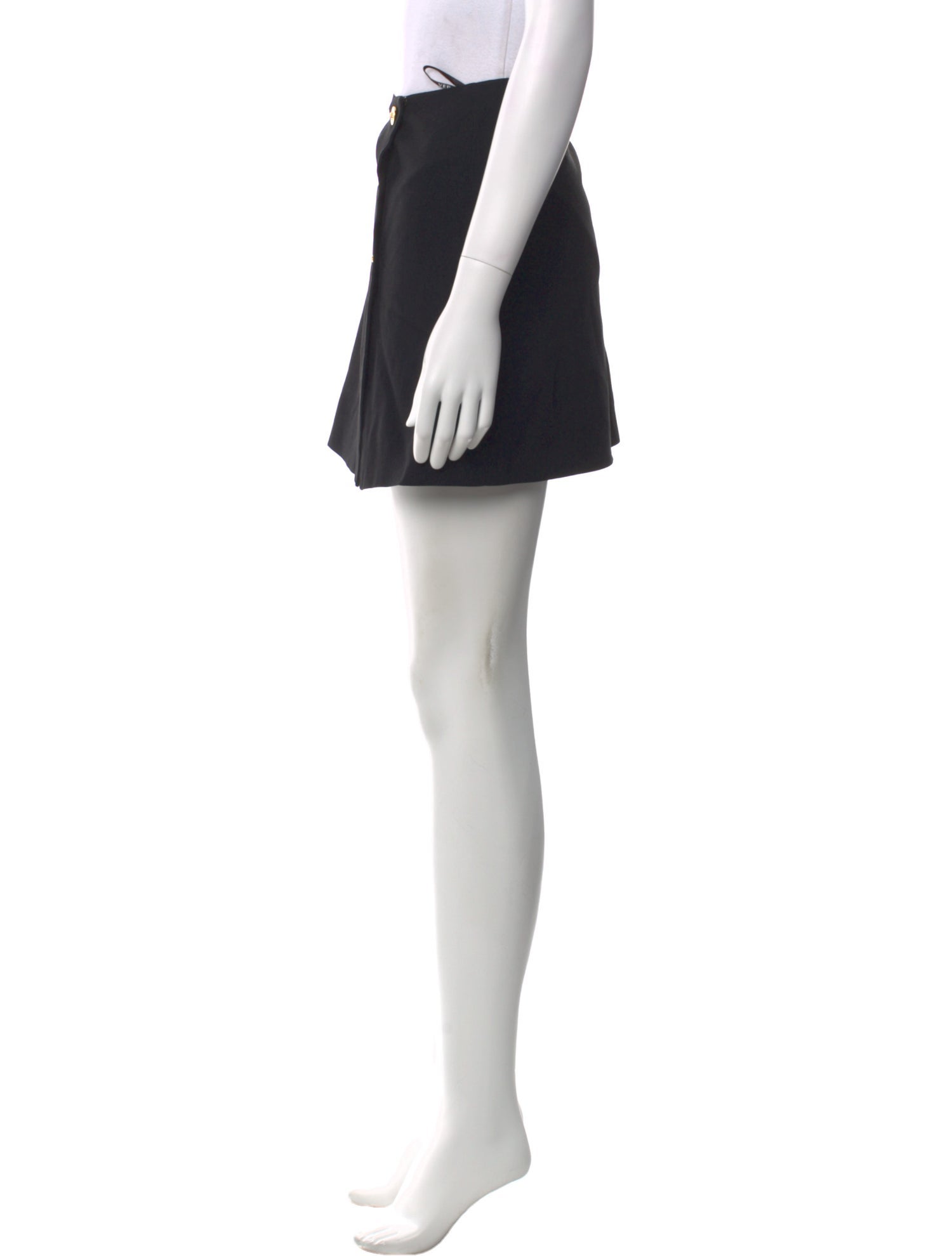 Versace Pleated Accents Mini Skirt