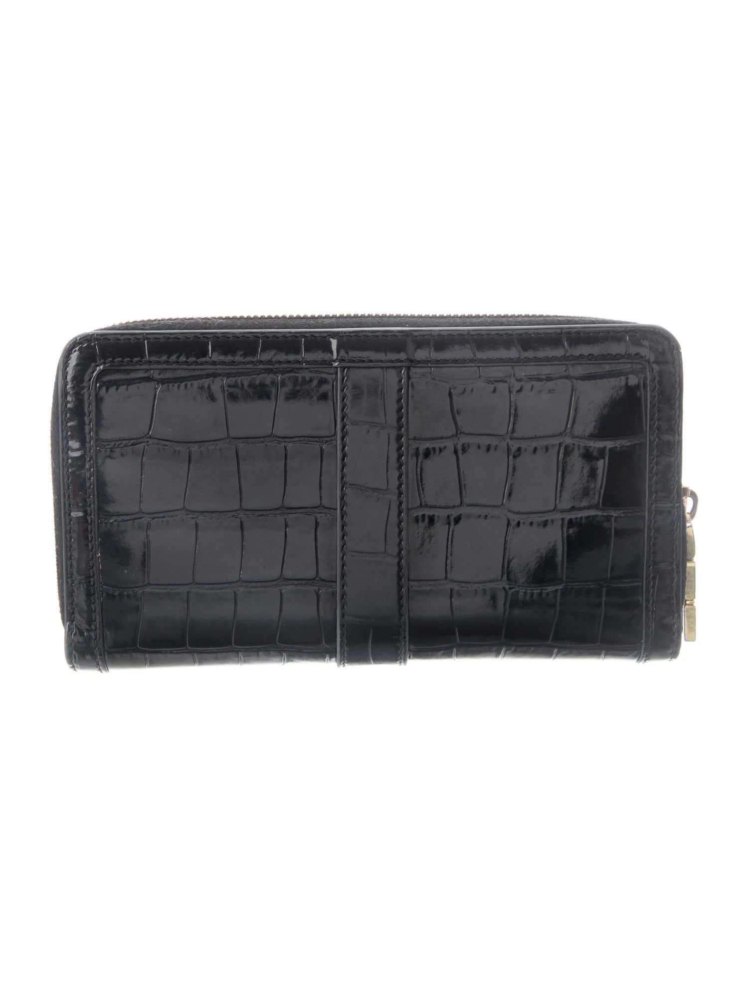 Versace Embossed Leather Continental Wallet