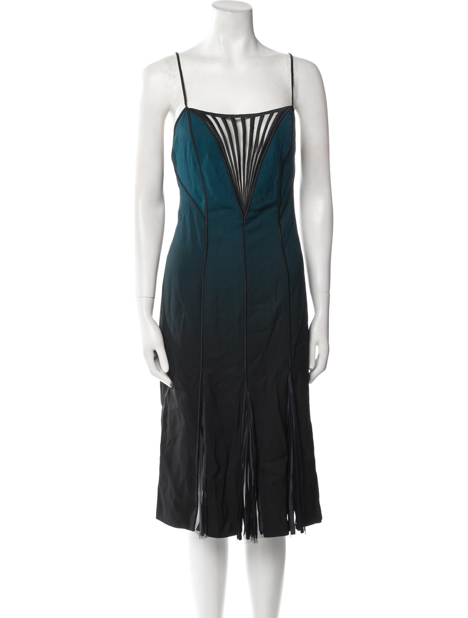 Versace Silk Midi Length Dress w/ Tags