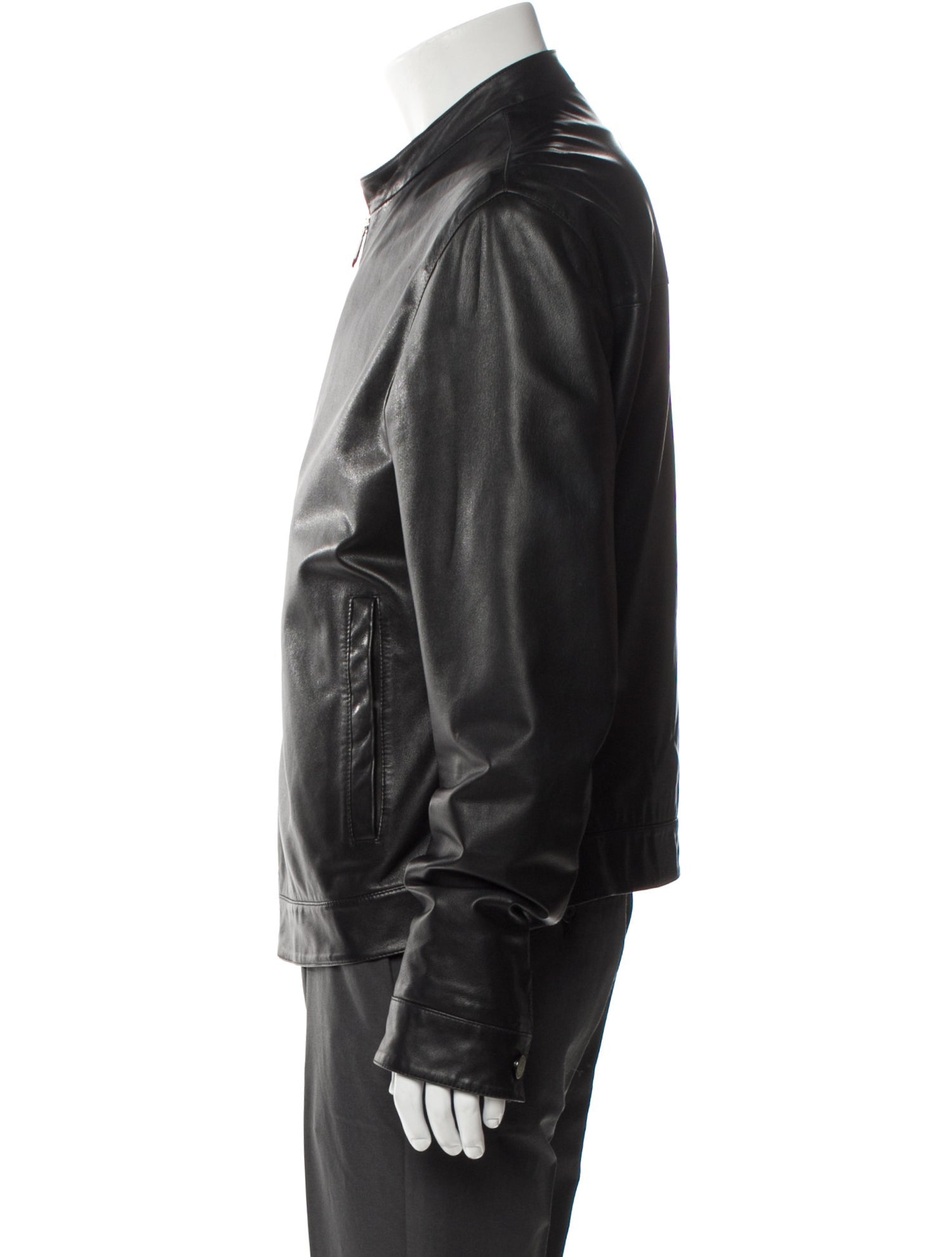 Versace Lamb Leather Moto Jacket
