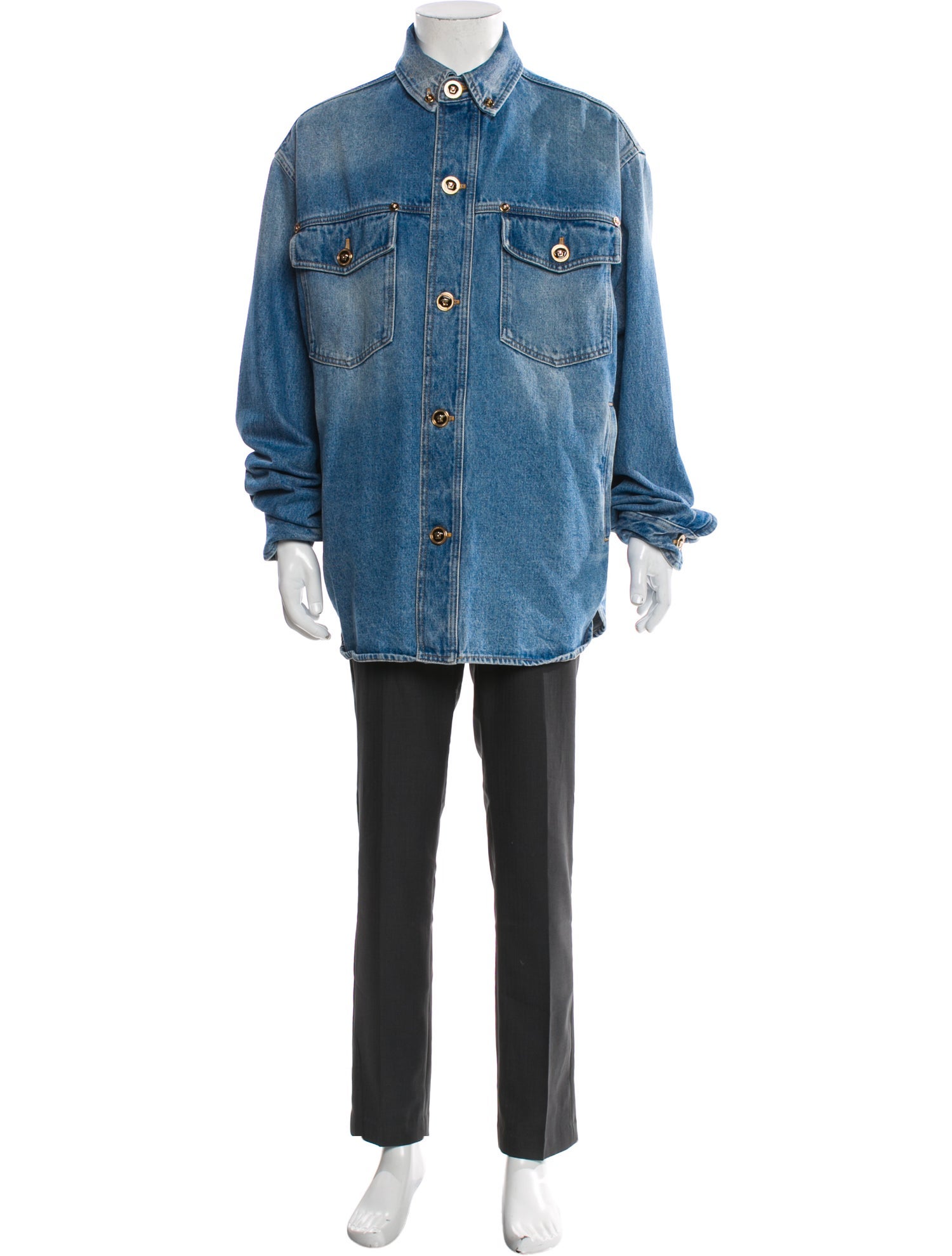 Versace Printed Denim Jacket